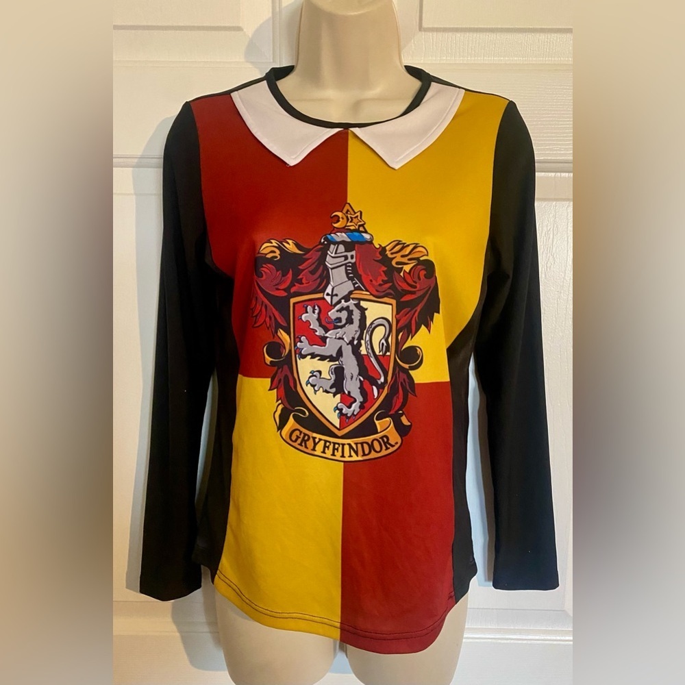 Harry Potter Gryffindor Long Sleeve Top Halloween Party Costume - Picture 4 of 5